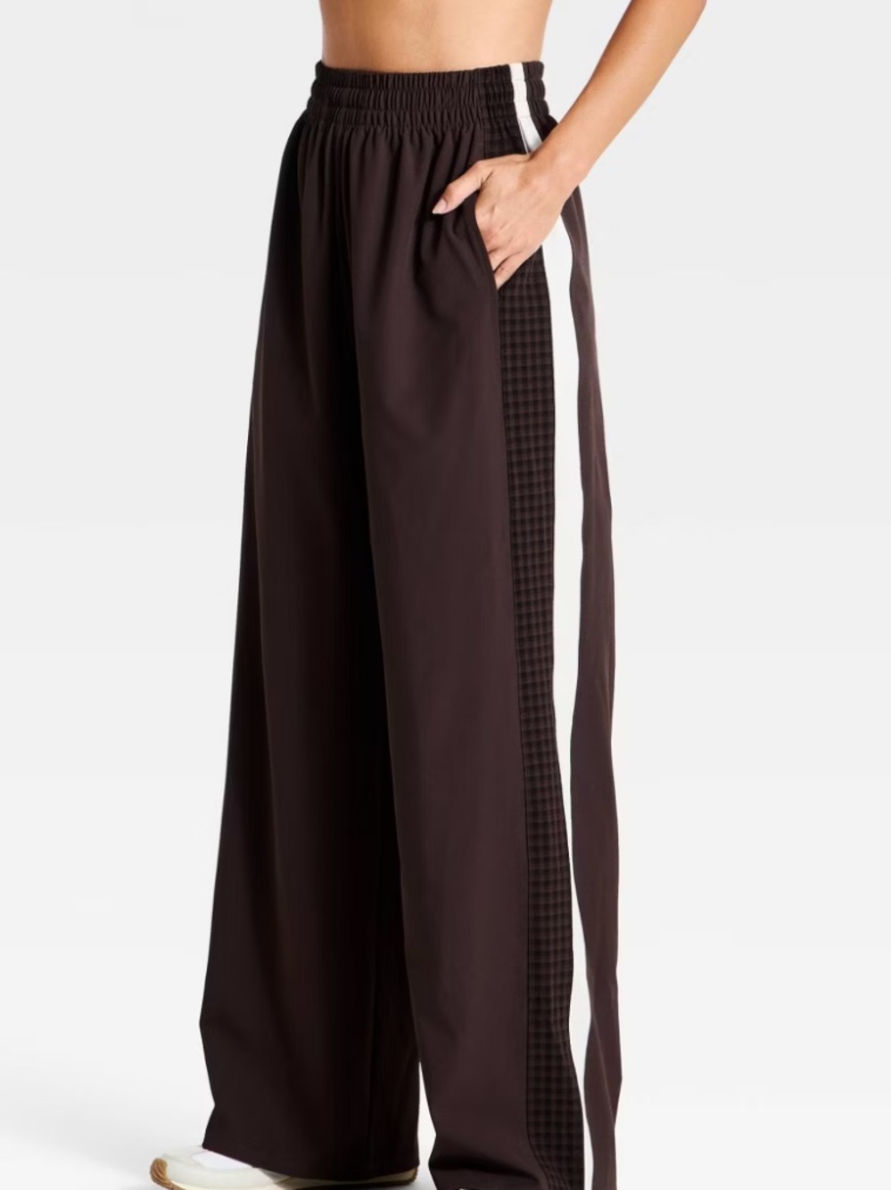 NWT All In Motion Women’s Woven High-rise Gingham Track Pants